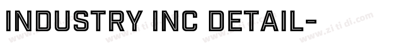 industry inc detail字体转换